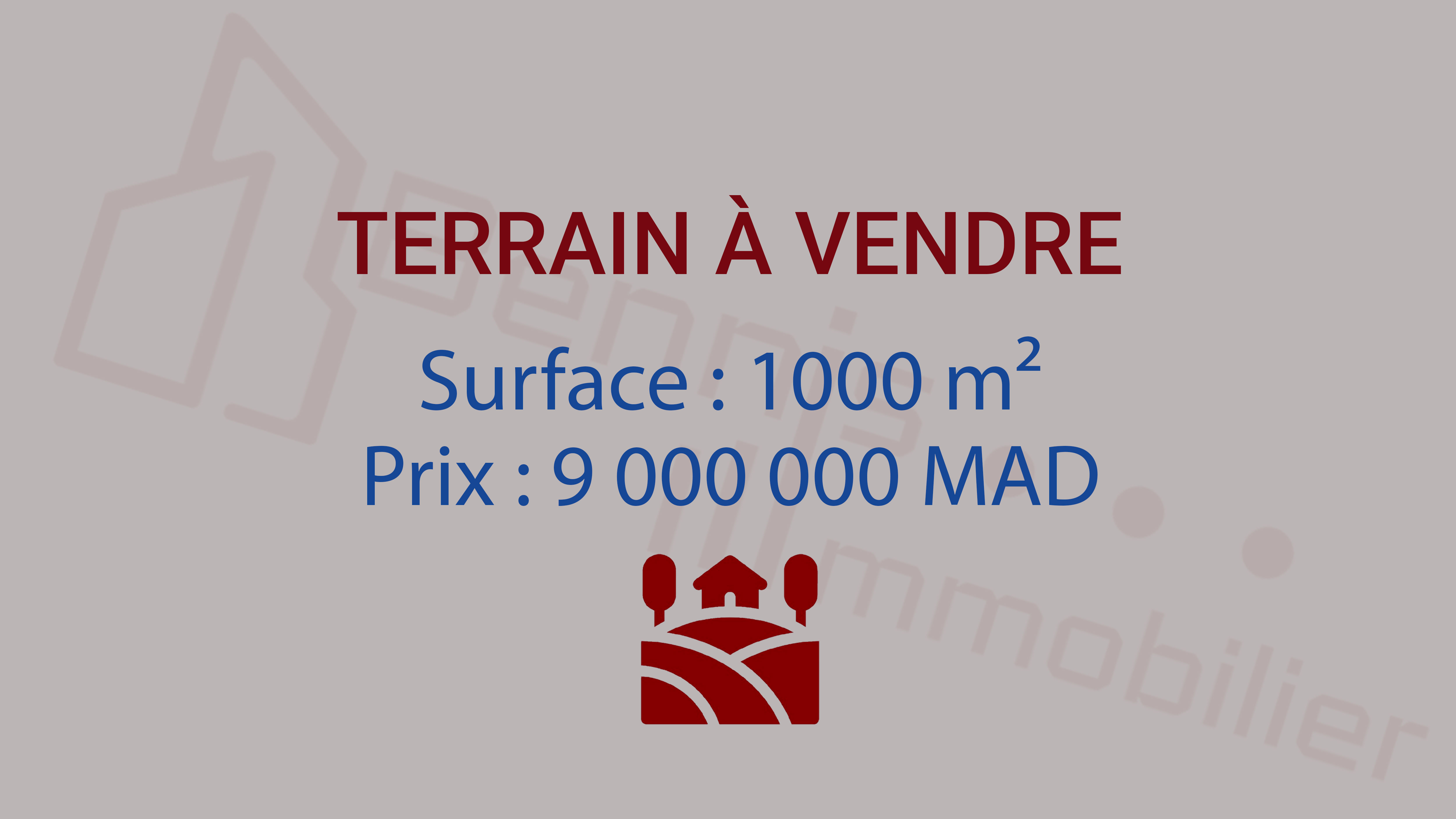 TERRAIN A VENDRE