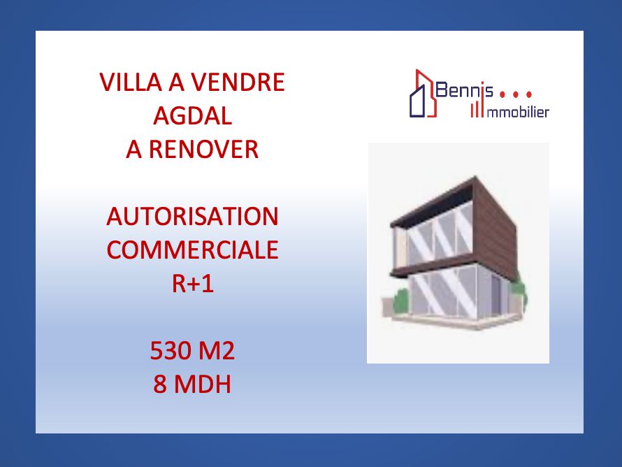 Villa à Vendre Usage Commercial